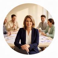 Leocricia Belabaci, consultora de recursos humanos, en una reunión de equipo
